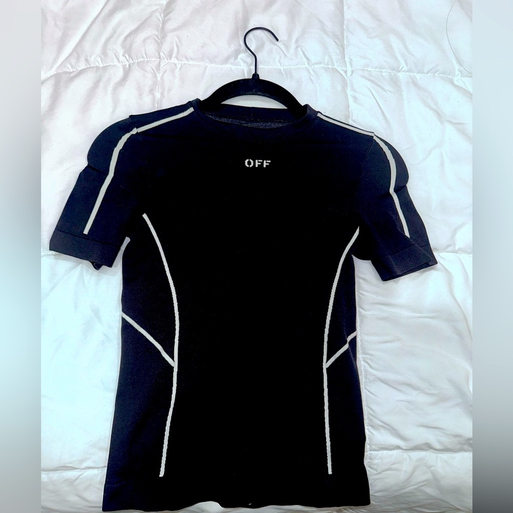 OFF WHITE WOMENS SPANDEX SHIRT